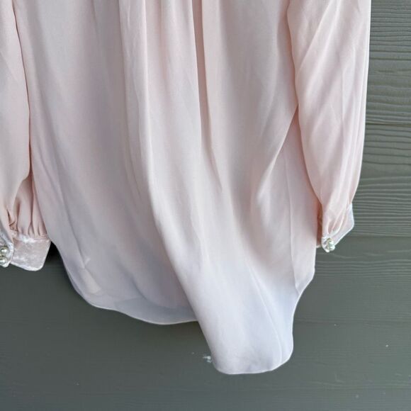 Kate Spade NWT pink blouse with pearl buttons - Picture 7 of 7